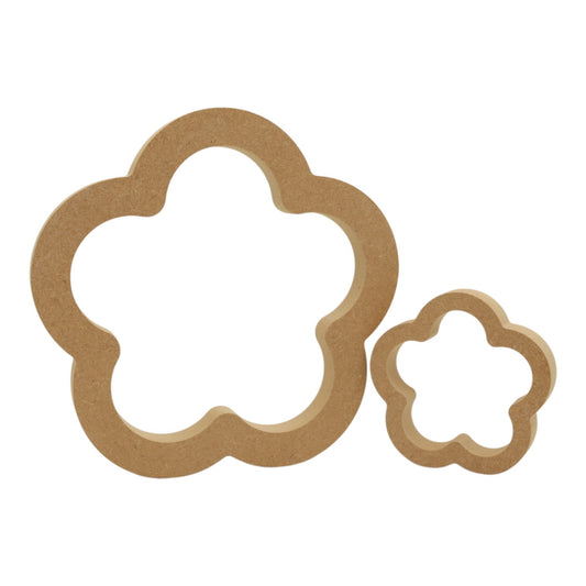 MDF Freestanding Hollow Flower Shape (Style 1)