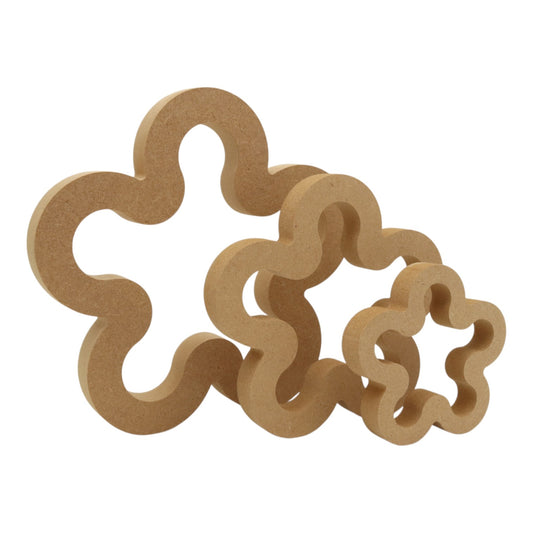 MDF Freestanding Hollow Daisy Shape