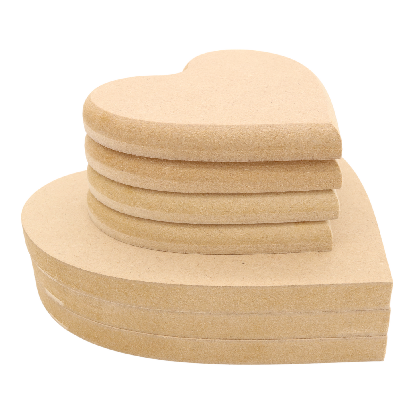 MDF Heart Shape - Round Edge