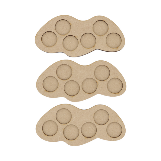 Squad of Six - 25mm Round Movement Tray