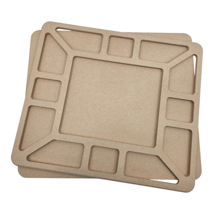 Empty LEGO Compatible Sorting & Building Tray for easy organization.