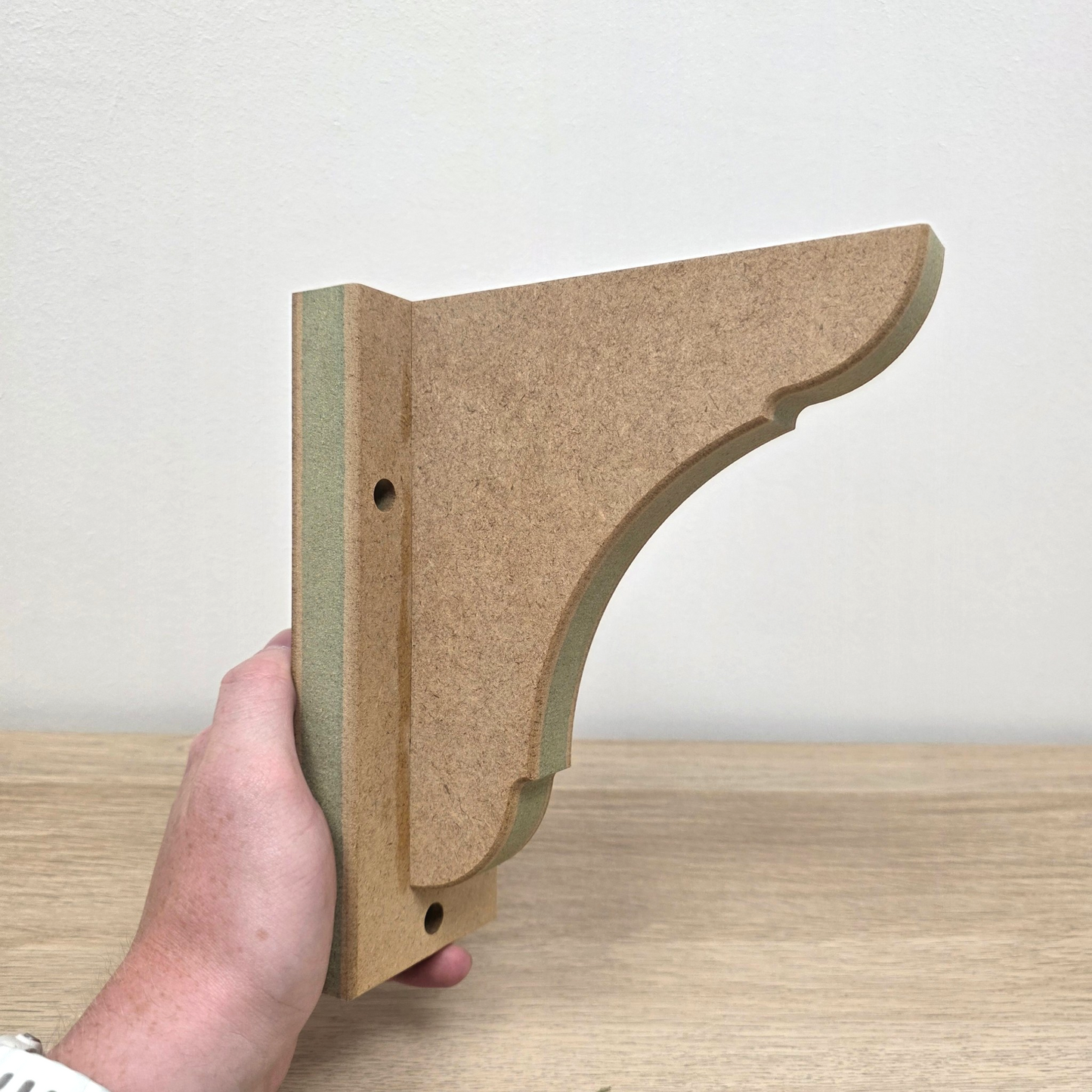 Handmade Shaker Gallows Bracket with Backplate - Style 1