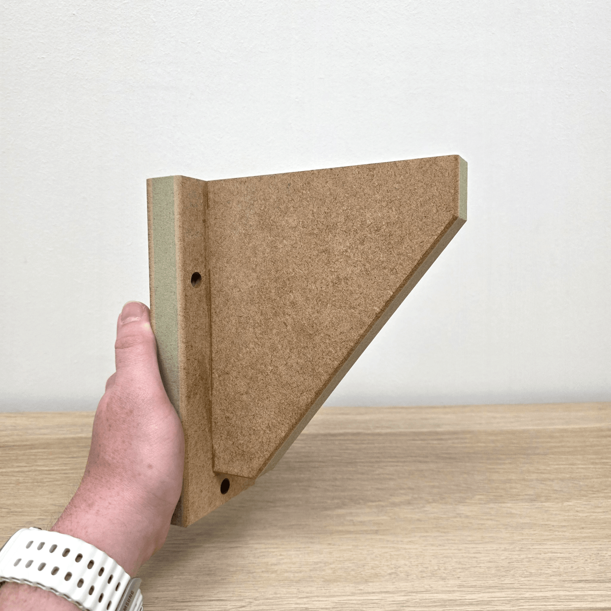 Shaker Gallows Bracket showcasing precision-crafted MDF design, ideal for modern farmhouse projects.
