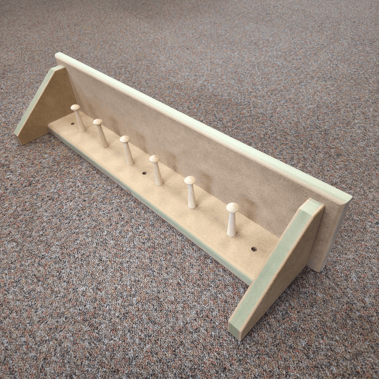 Modern Shaker Peg Shelf - Handmade peg shelf with smooth finish, perfect for organizing any space.