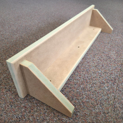 Modern Shaker Wall Shelf, handmade and ready to paint, showcasing a premium MR-MDF build.
