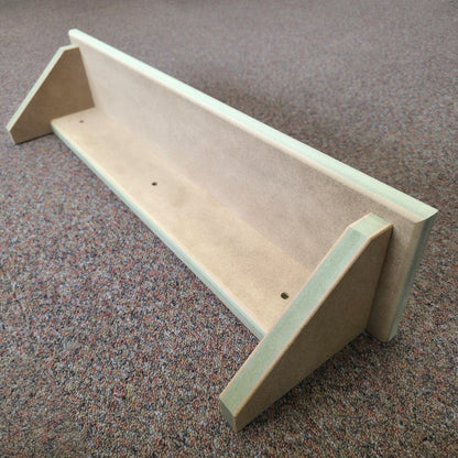 Modern Shaker Wall Shelf in natural finish, showcasing its clean design and sturdy construction for efficient wall organization.