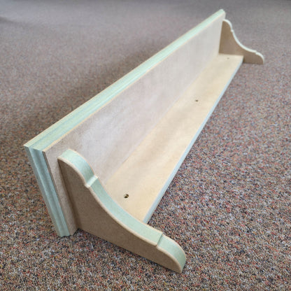 Handmade Traditional Shaker Wall Shelf - Ready to Paint