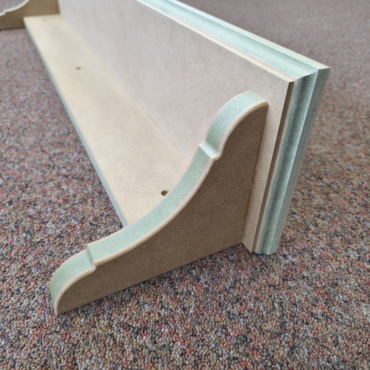 Handmade Traditional Shaker Wall Shelf - Ready to Paint