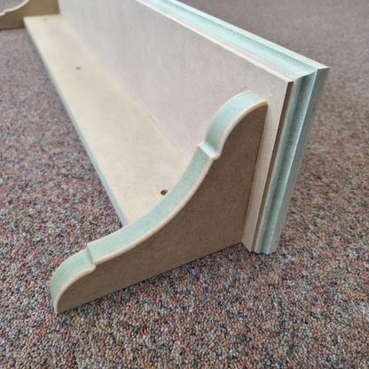 Handmade Traditional Shaker Wall Shelf - Ready to Paint