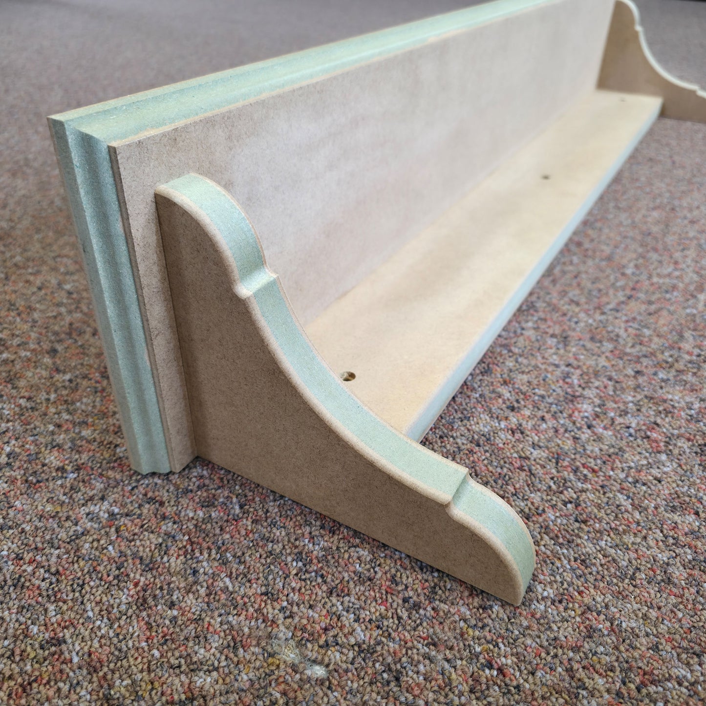 Handmade Traditional Shaker Wall Shelf - Ready to Paint