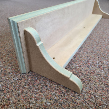 Handmade Traditional Shaker Wall Shelf - Ready to Paint