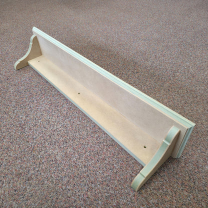 Handmade Traditional Shaker Wall Shelf - Ready to Paint