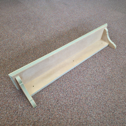 Handmade Traditional Shaker Wall Shelf - Ready to Paint