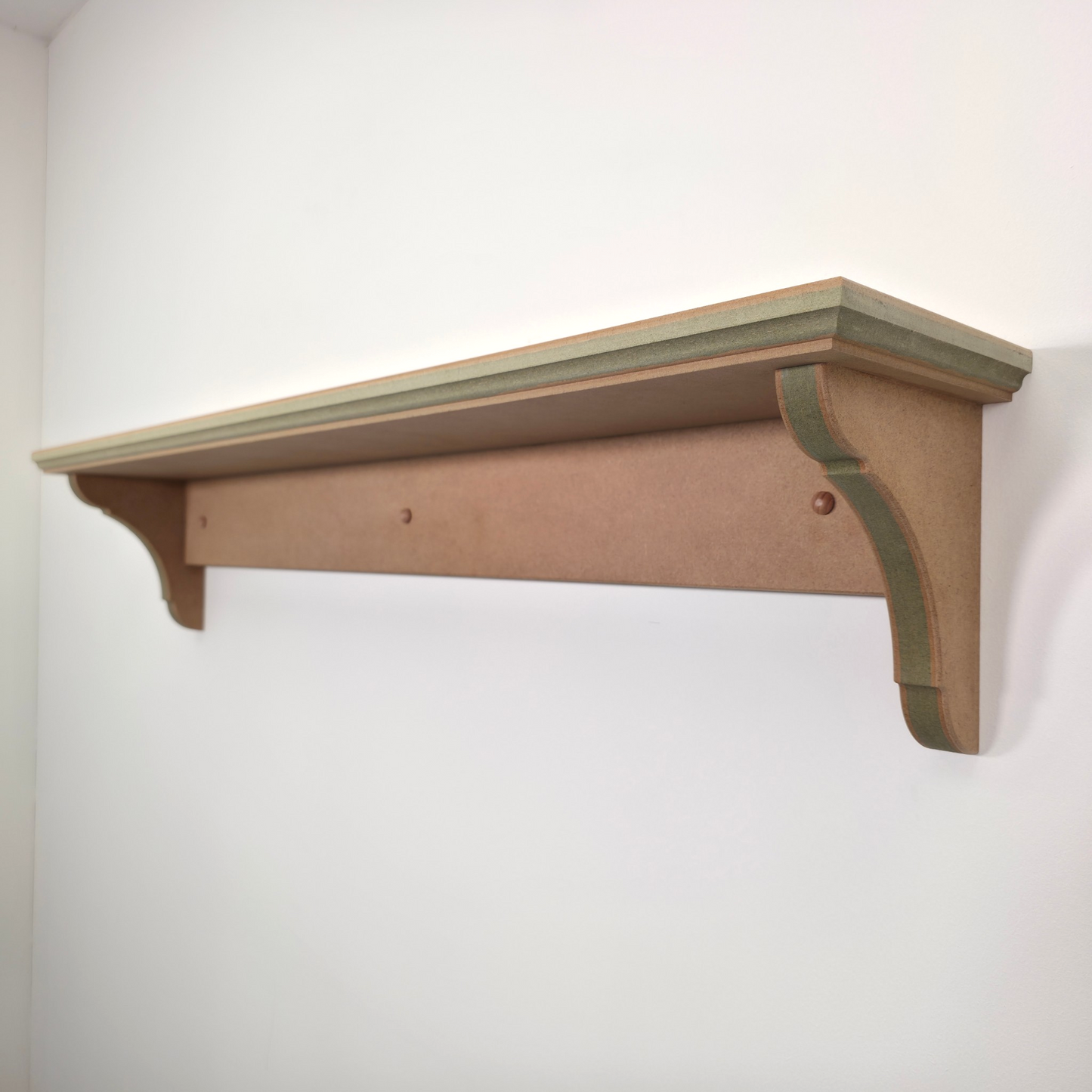 Handmade Traditional Shaker Wall Shelf - Ready to Paint