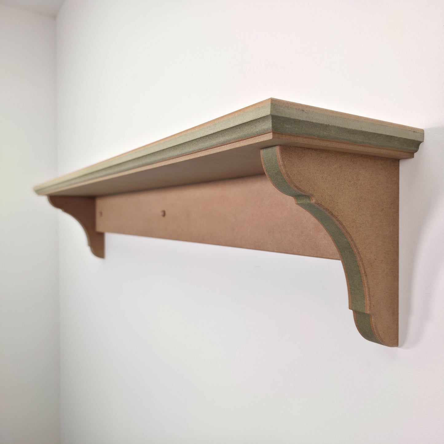 Handmade Traditional Shaker Wall Shelf - Ready to Paint
