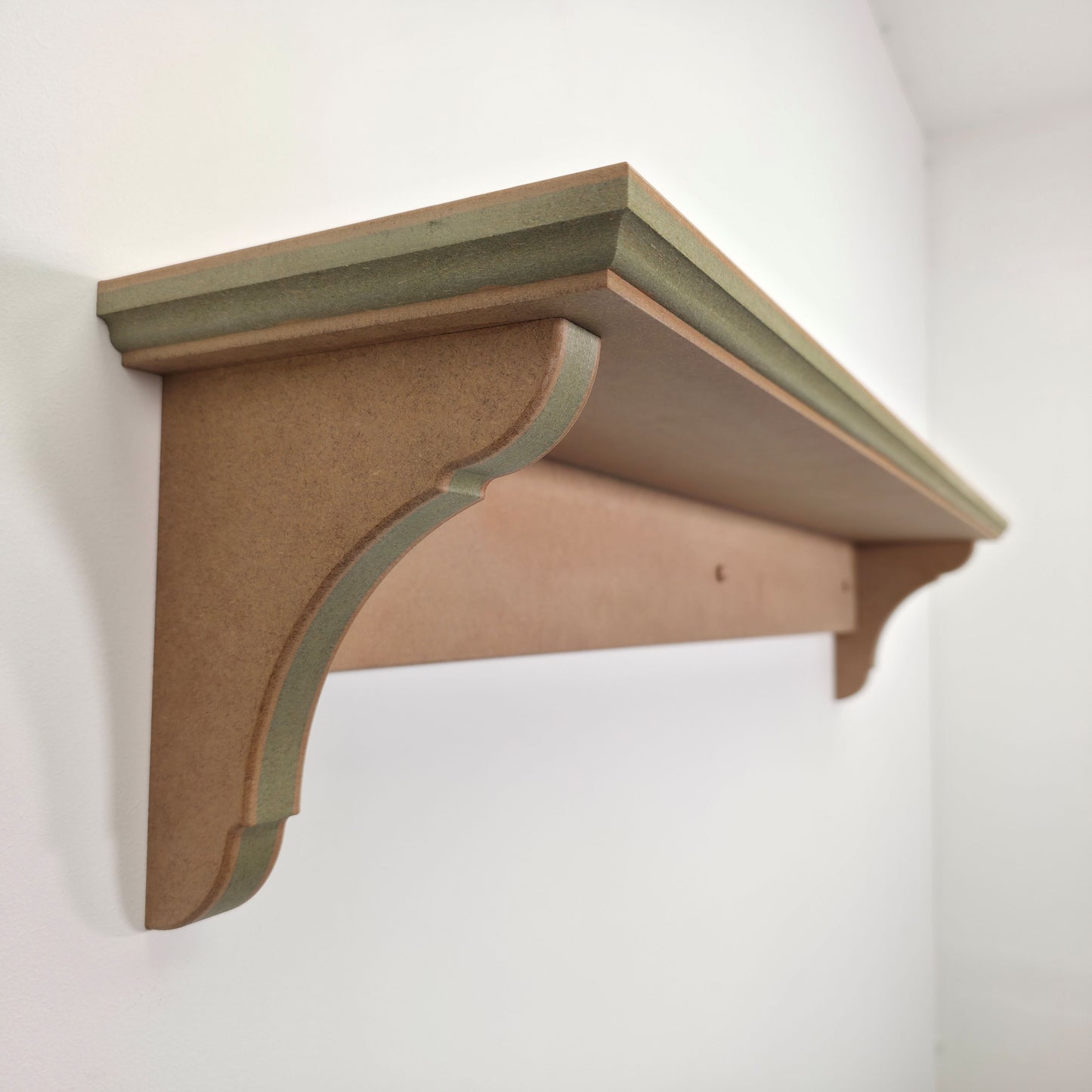 Handmade Traditional Shaker Wall Shelf - Ready to Paint