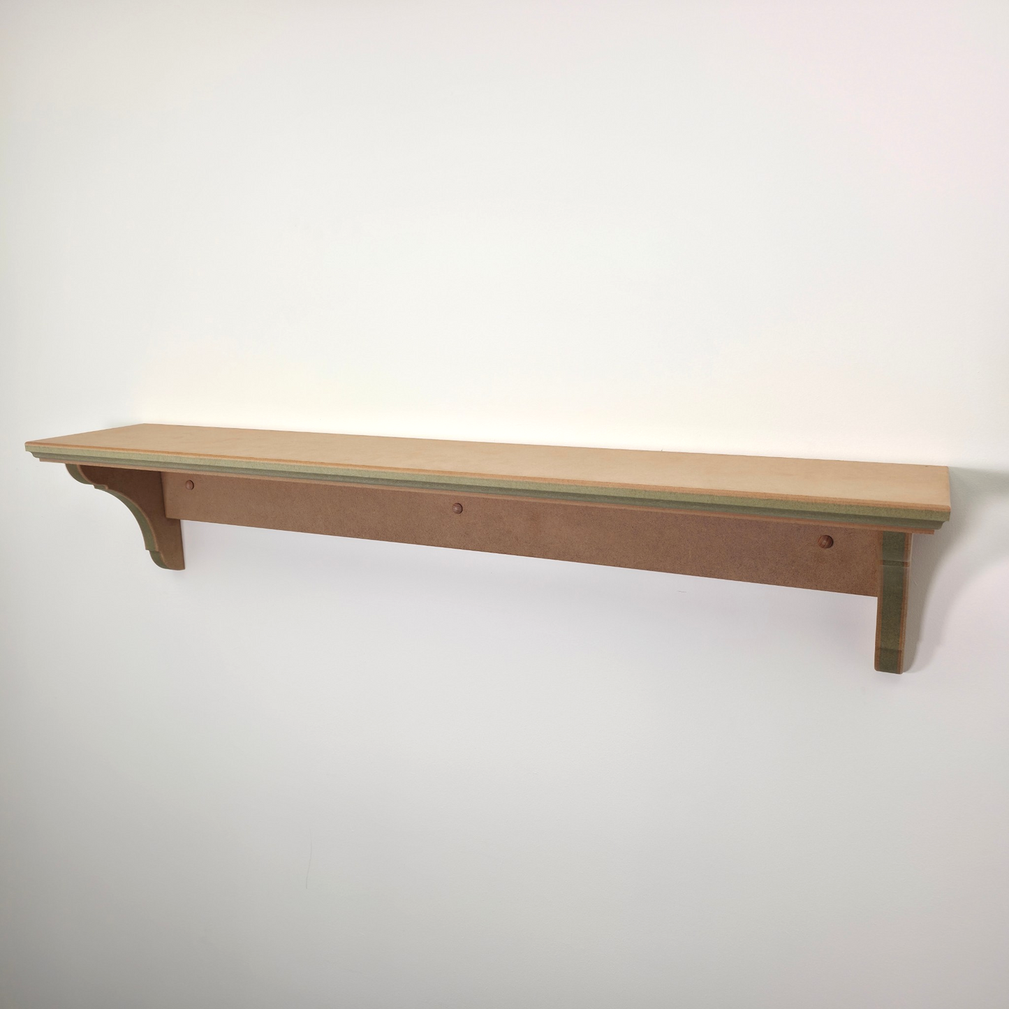 Handmade Traditional Shaker Wall Shelf - Ready to Paint