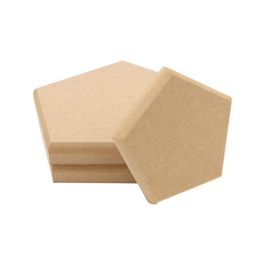 MDF Pentagon Shape Round Top Edge
