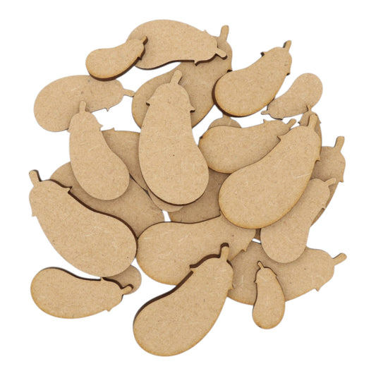 Eggplant MDF Craft Shape