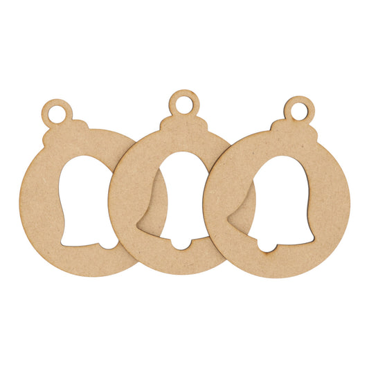 Wooden MDF Christmas Bauble Style 12