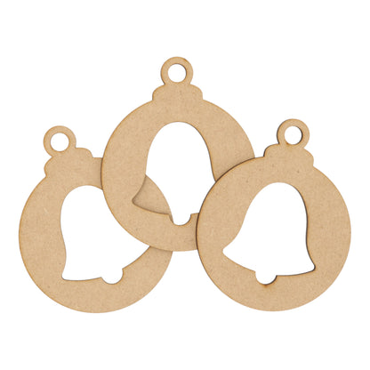 Wooden MDF Christmas Bauble Style 12