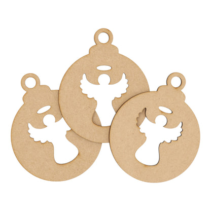 Wooden MDF Christmas Bauble Style 9