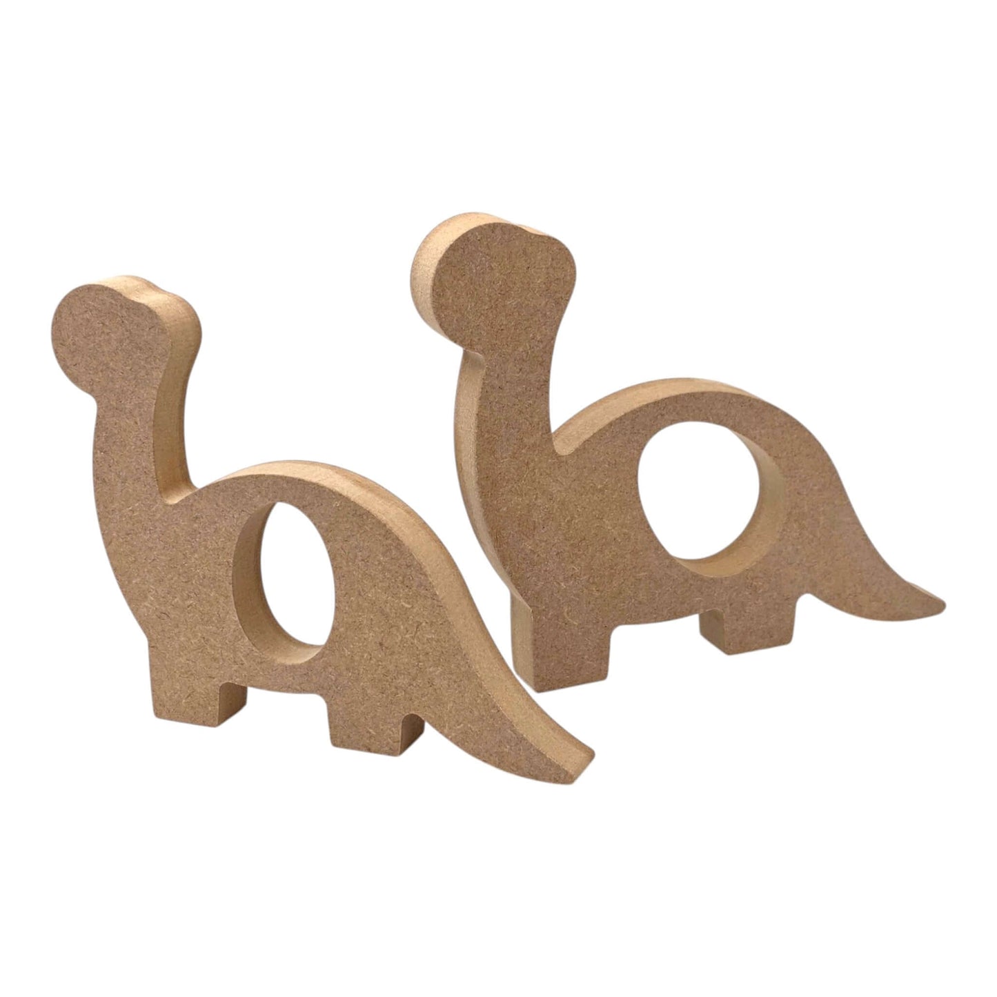 Dinosaur Egg Holder - Facing Forward, wooden brontosaurus egg holders for Easter display.