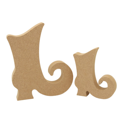 MDF Freestanding Witches Boot Shape