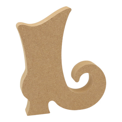 MDF Freestanding Witches Boot Shape
