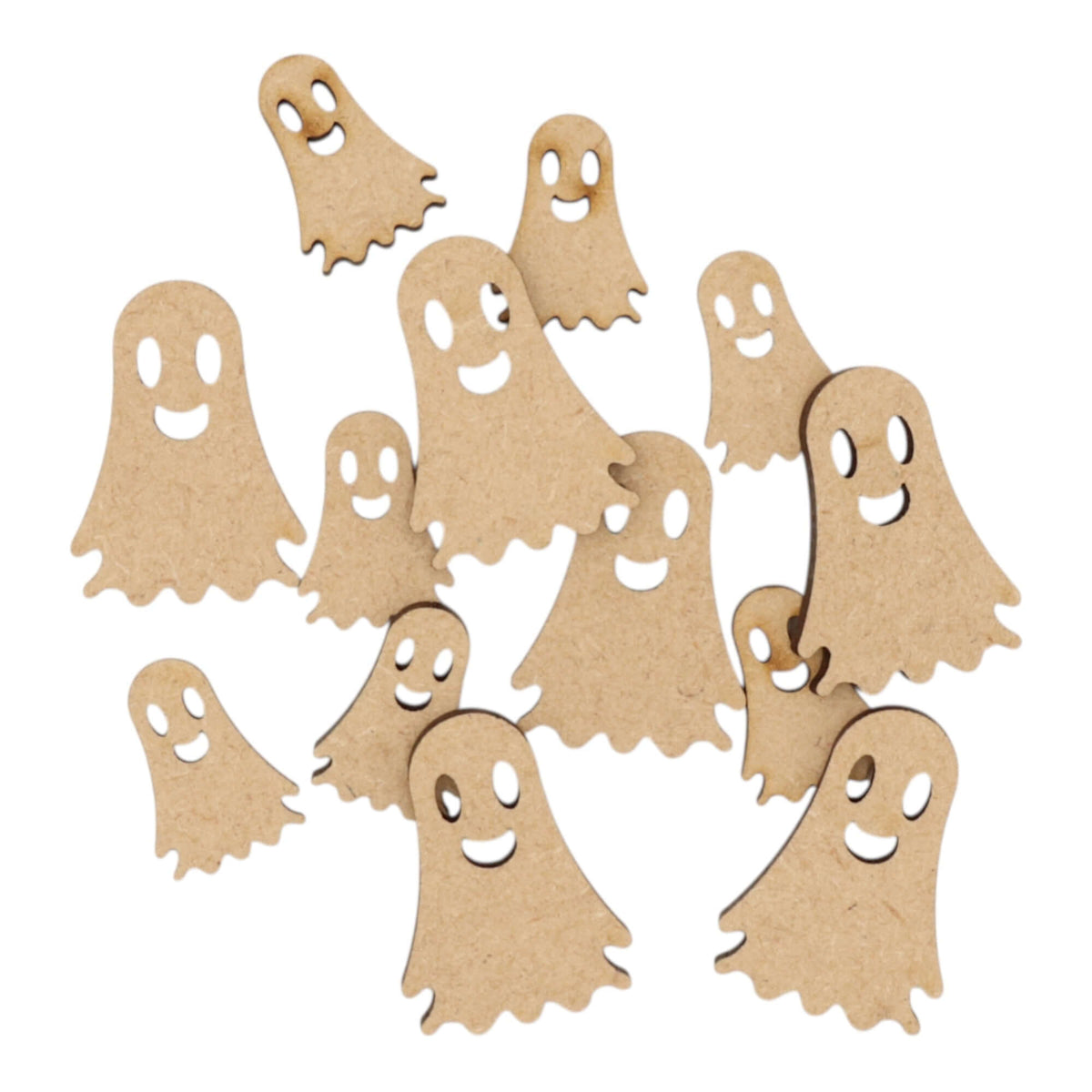 Ghost Chapes MDF Ghost Shape Style 4 / Laser Cut Craft Shape – DoodleTech
