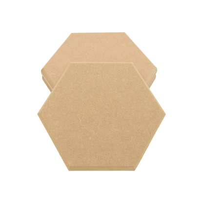 MDF Hexagon Shape Round Top Edge