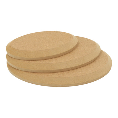 MDF Oval Plaque Shape - Chamfer Edge