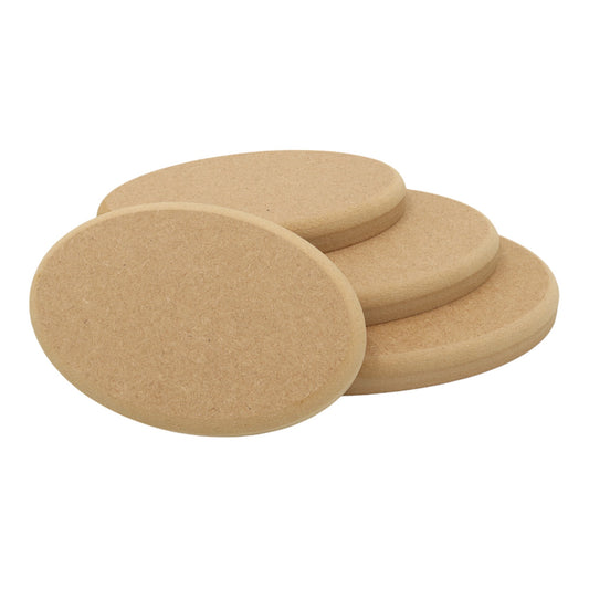 MDF Oval Plaque Shape - Round Top Edge