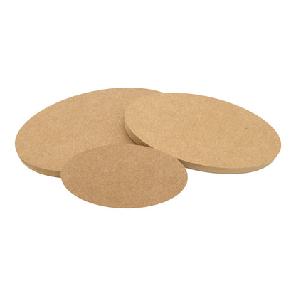 MDF Oval Plaque Shape - Square Edge