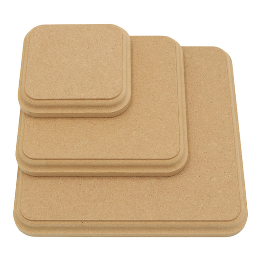 MDF Square Shape / Rounded Corners - Trophy Edge