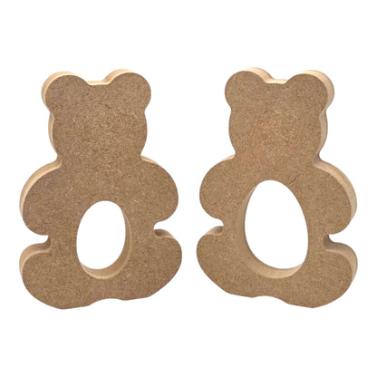 Teddy Bear Easter Egg Holder, adorable wooden egg holder in a cuddly bear shape for Easter decor.