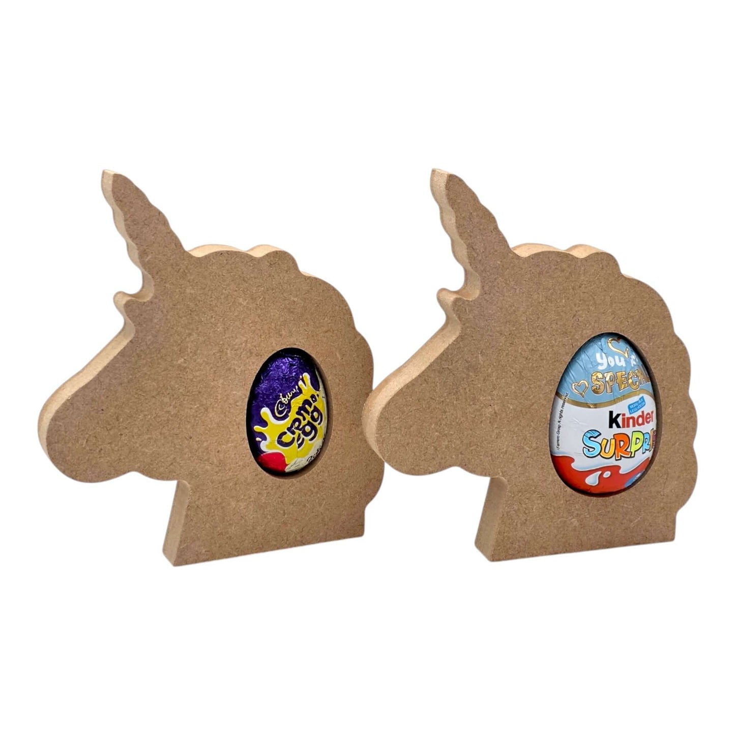 Unicorn Head Easter Egg Holder showcasing colorful eggs in a playful, whimsical design for Easter decoration.
