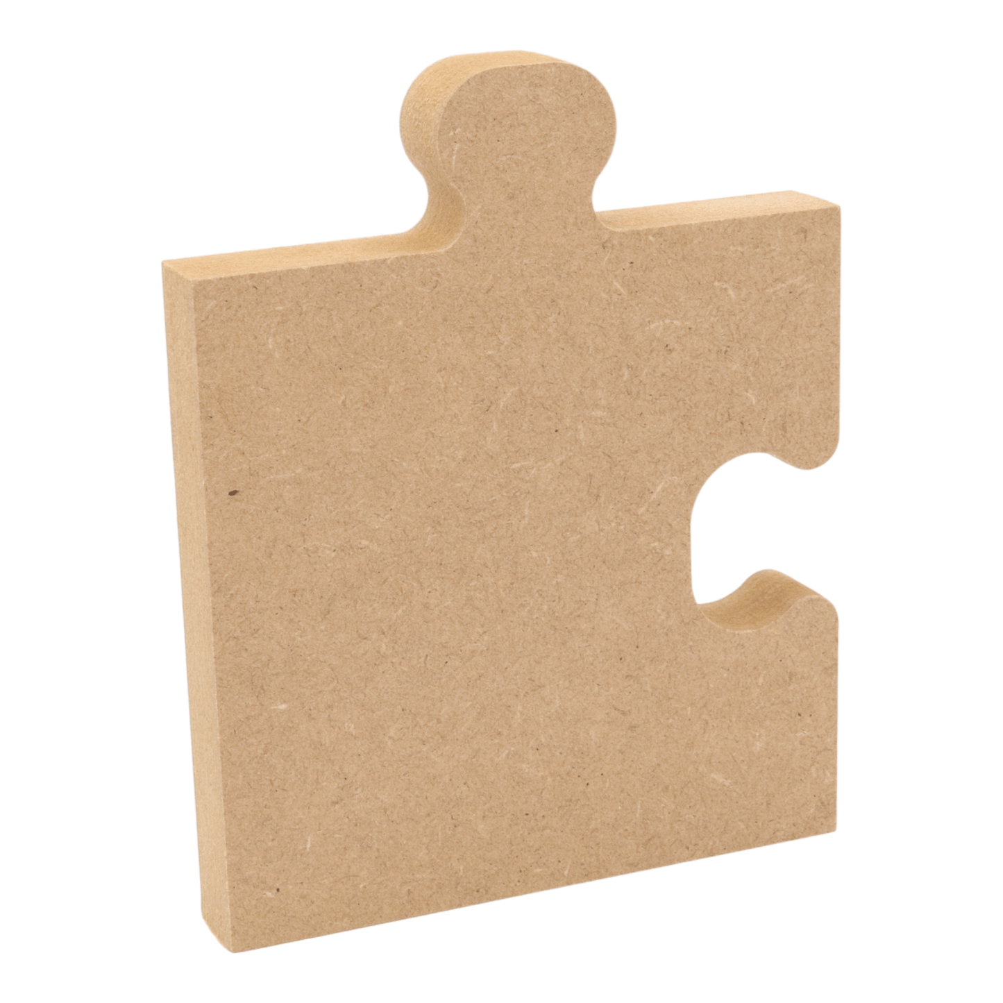 CNC routed freestanding corner puzzle piece shapes made from MDF, quality craft shapes for DIY projects.