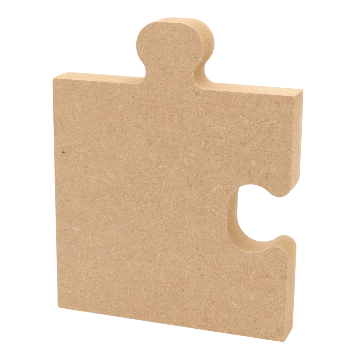 CNC routed freestanding corner puzzle piece shapes made from MDF, quality craft shapes for DIY projects.