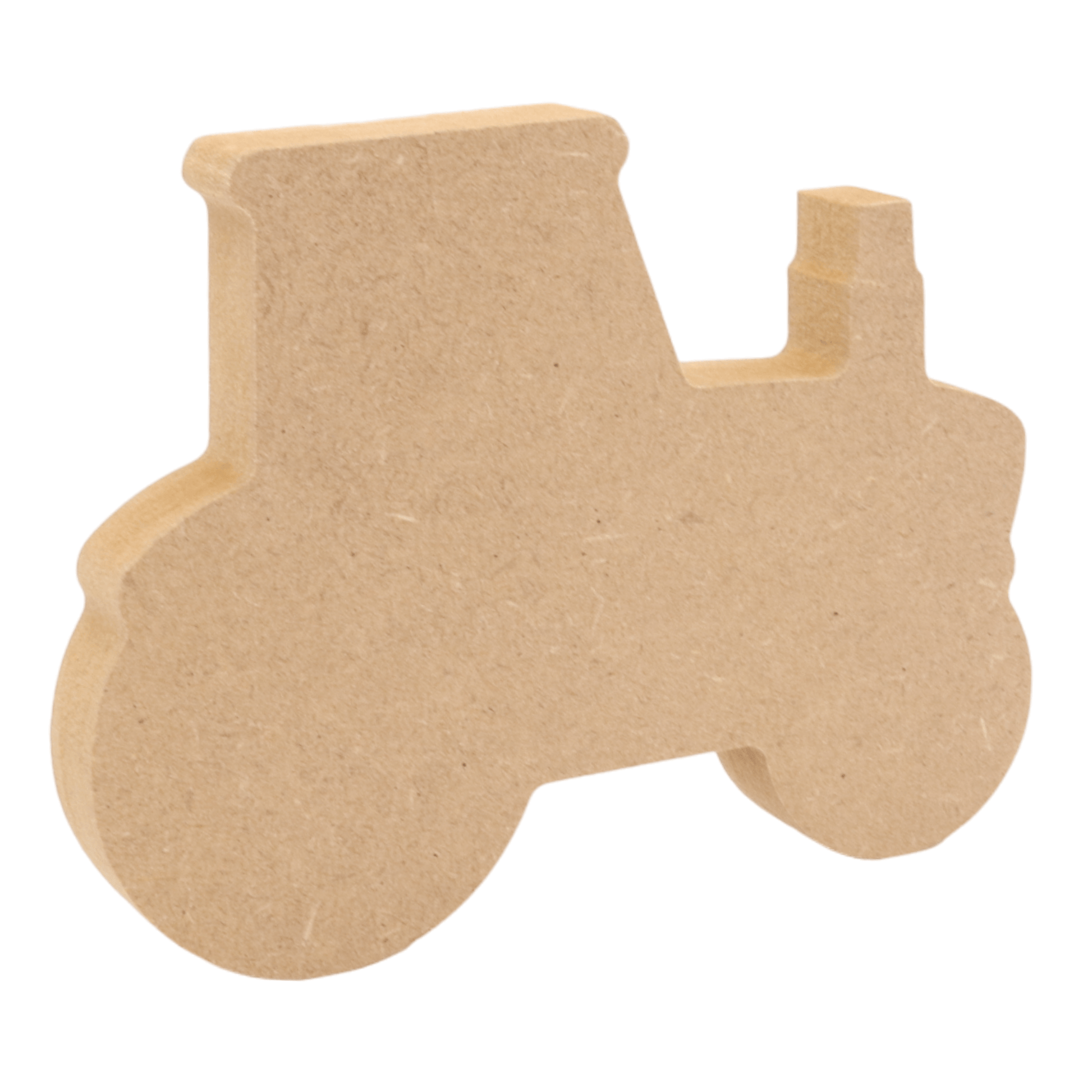 CNC routed freestanding tractor shapes made from MDF, quality craft shapes for DIY projects.
