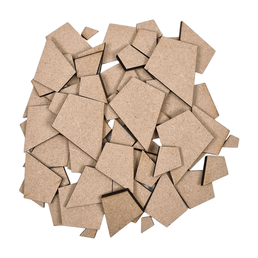 Laser cut MDF kite craft shapes, 3mm thick, perfect for arts & crafts projects.