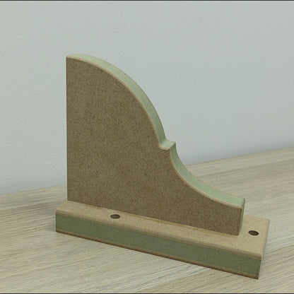 Shaker Gallows Bracket with Backplate - Style 7