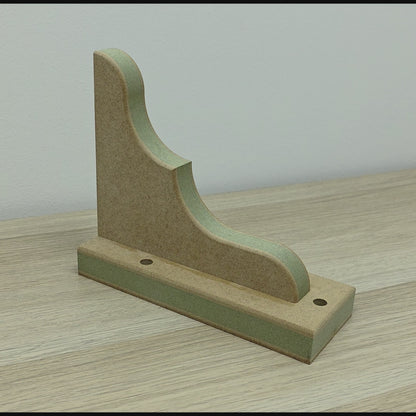 Shaker Gallows Bracket with Backplate - Style 4