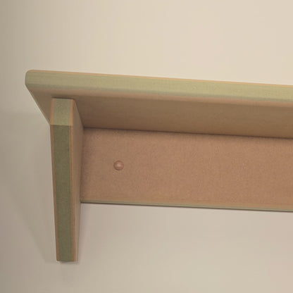 Modern Shaker Wall Shelf - Handmade Ready to Paint
